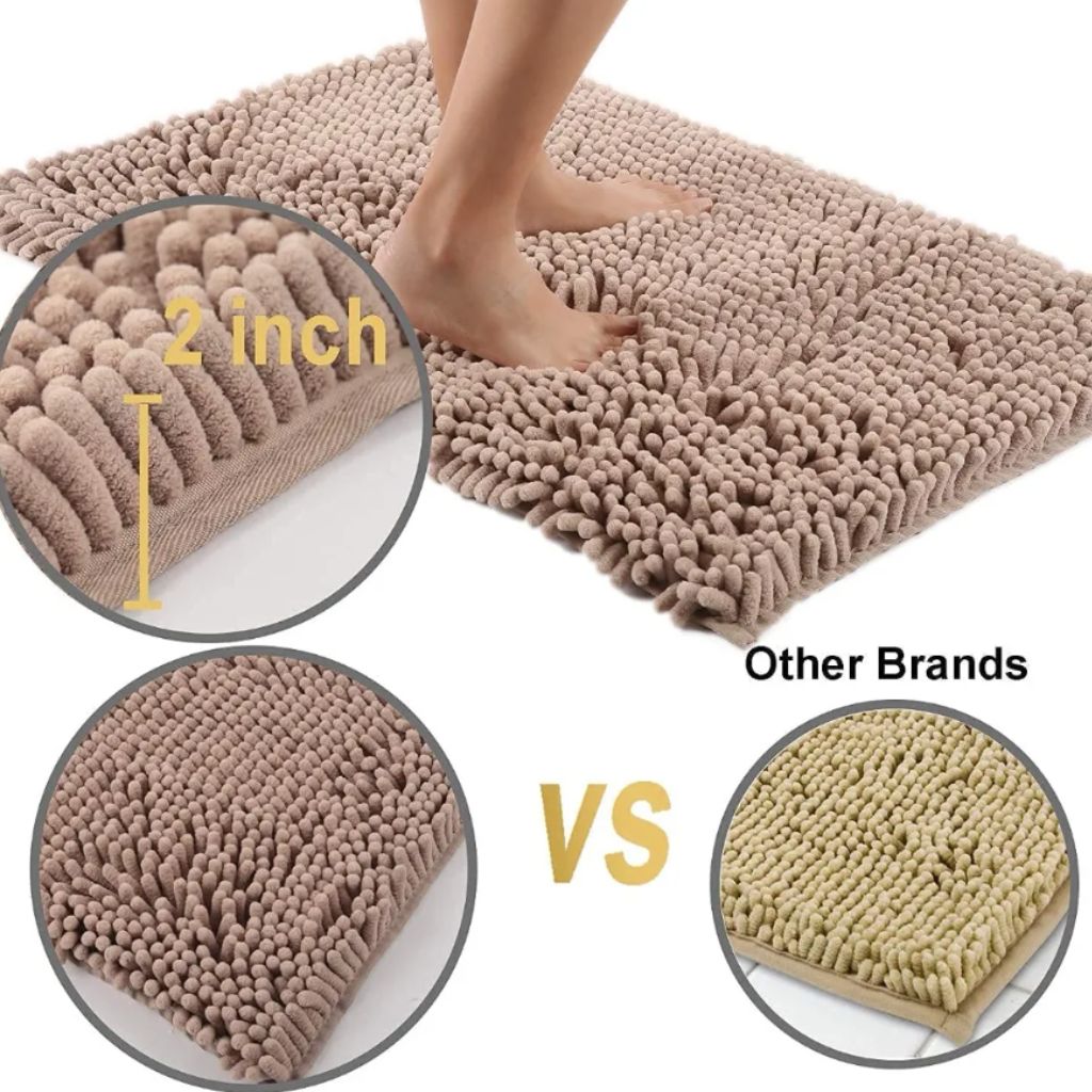 Chenille High Loop Bath Mat