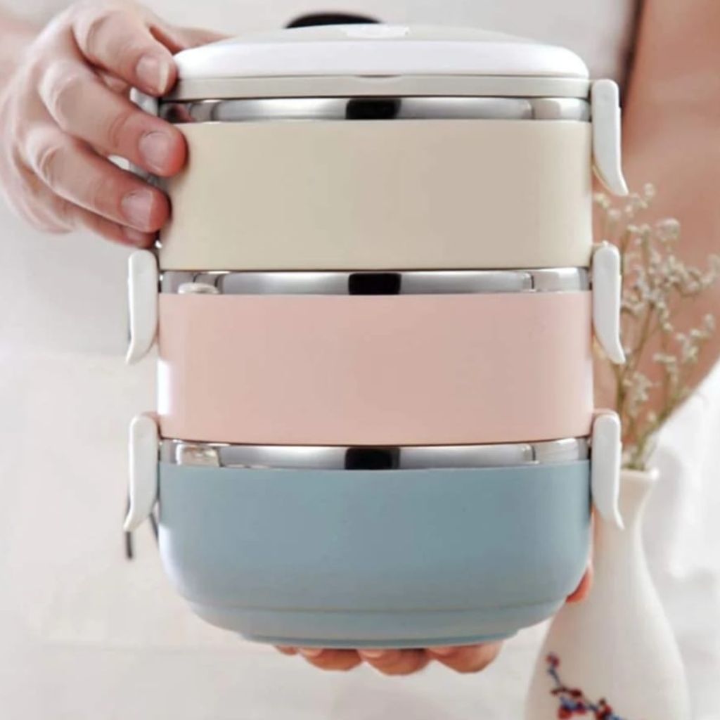 3 layer Stackable Stainless Steel Lunch Box