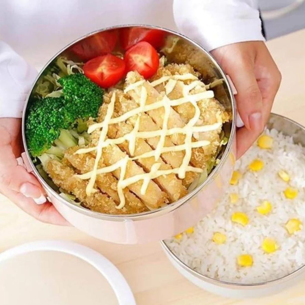 3 layer Stackable Stainless Steel Lunch Box