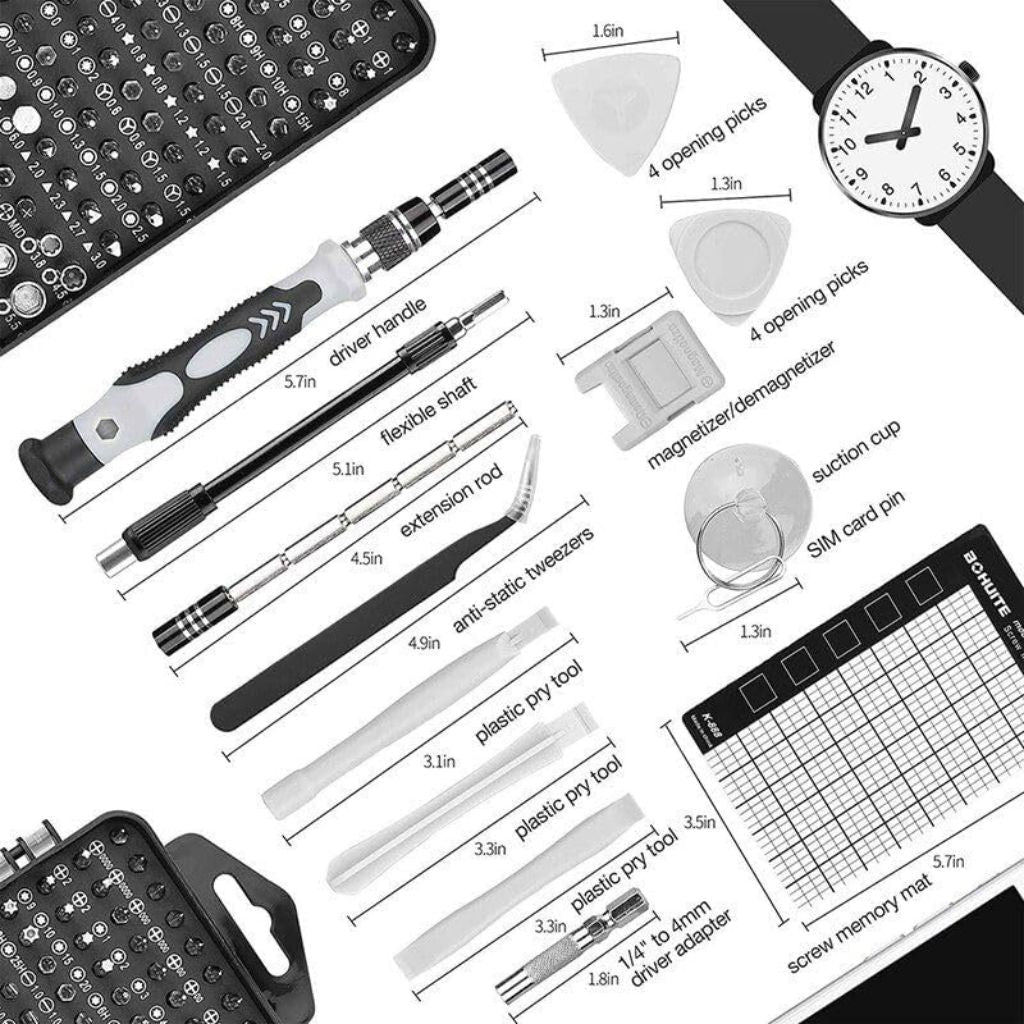 115pc Professional Multipurpose Tool Kit for DIY Repairs