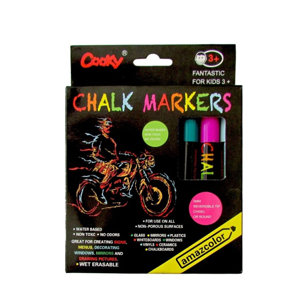 8pc Reversible Chalk Markers