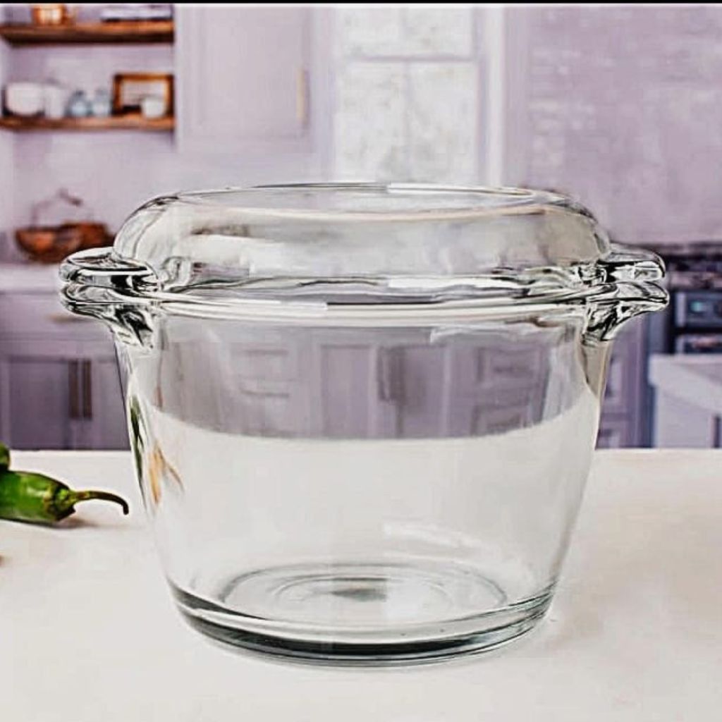 Leo Round High Casserole with Lid - Large