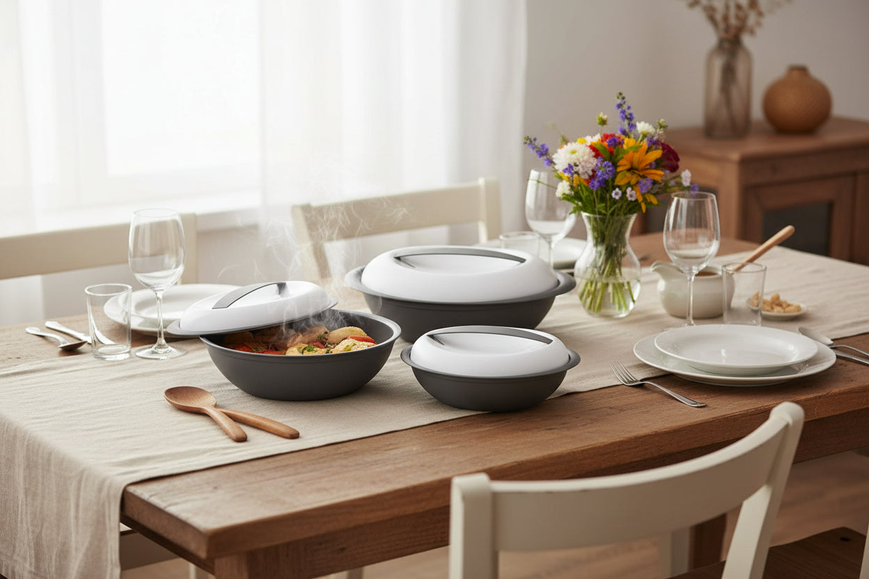 Bager 3pc Smart Oval Plastic Pot Set