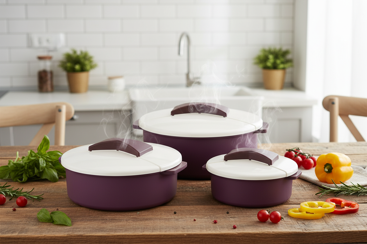 Bager 3pc Luna Plastic Pot Set