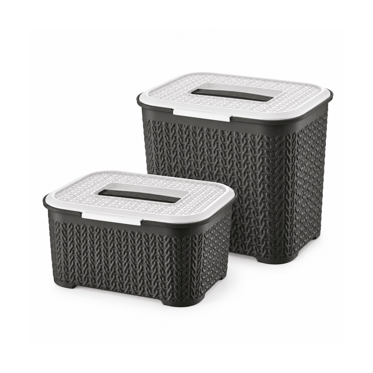 2pc Bager Bella Storage Box Set with Handles – 4L & 6L