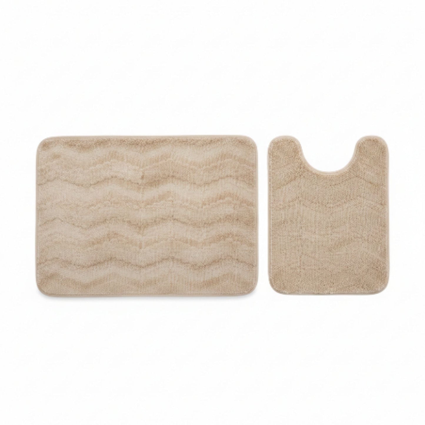 2pc Non Slip Microfibre Bath Mats