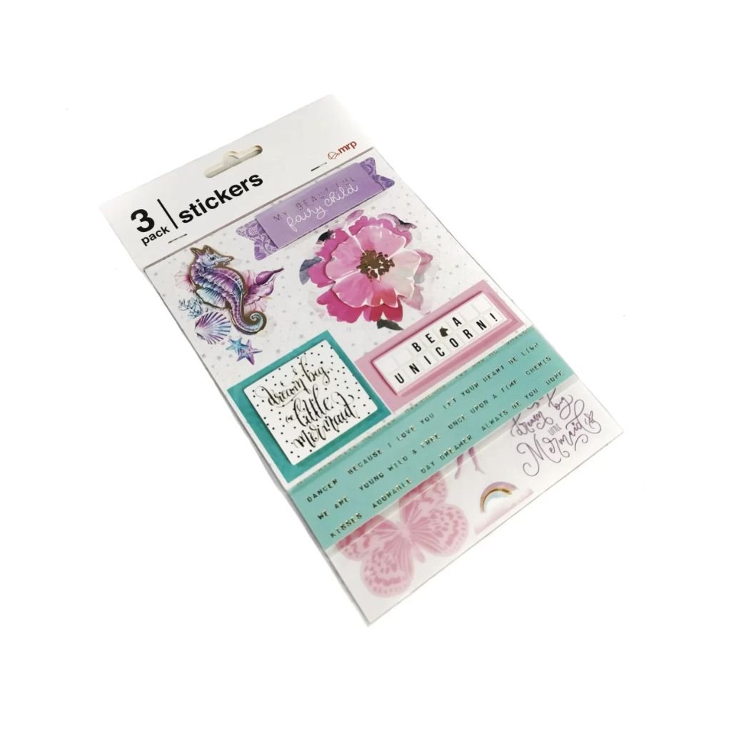 3 Pack Unicorn Stickers