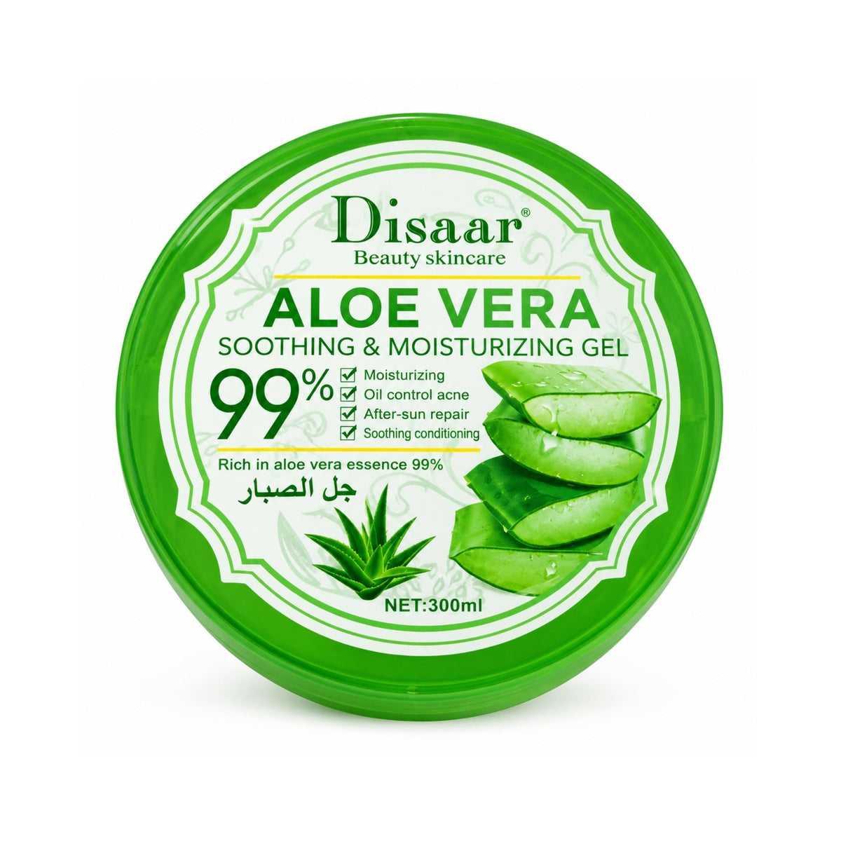 300ml Disaar Aloe Vera Gel – Soothing & Moisturizing Skin Care Gel