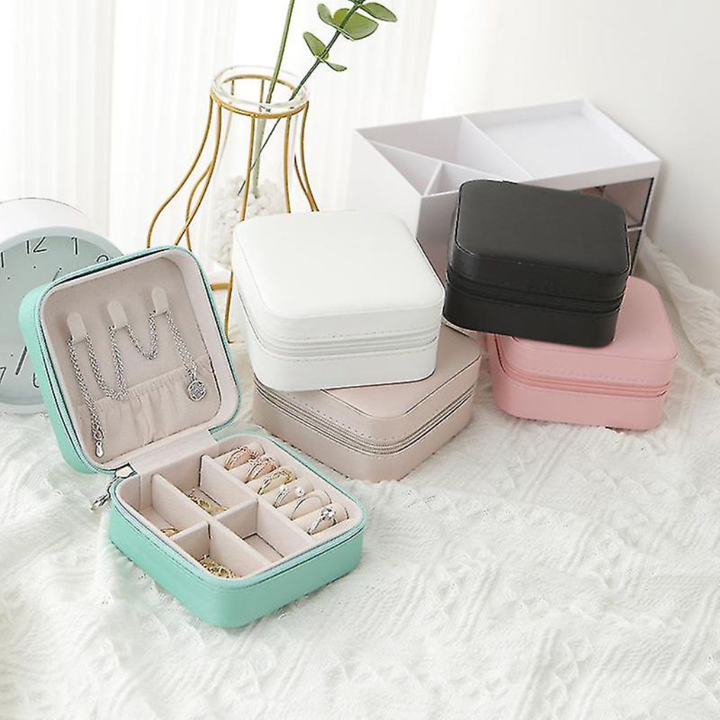 Square PU Travel Jewelry Box