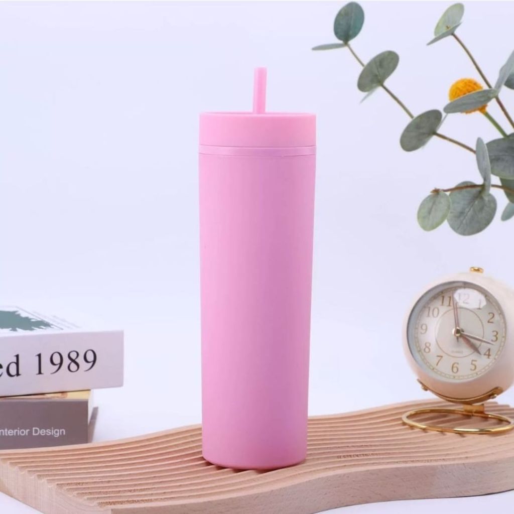 Skinny Travel Cup With Straw