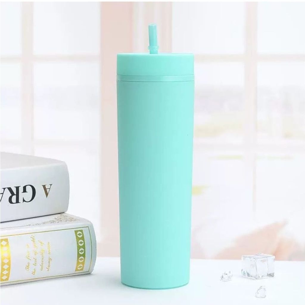 Skinny Travel Cup With Straw