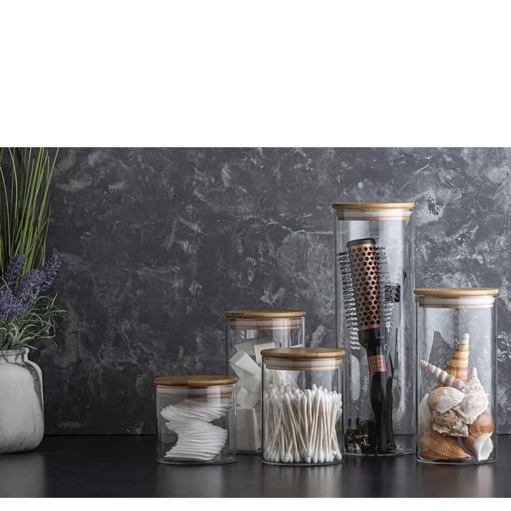 Glass Storage with Bamboo Lid