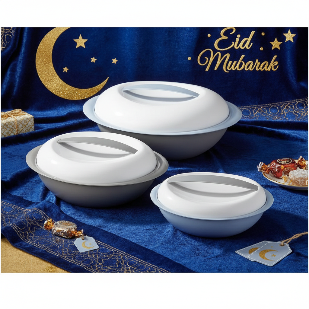 Bager 3pc Smart Oval Plastic Pot Set