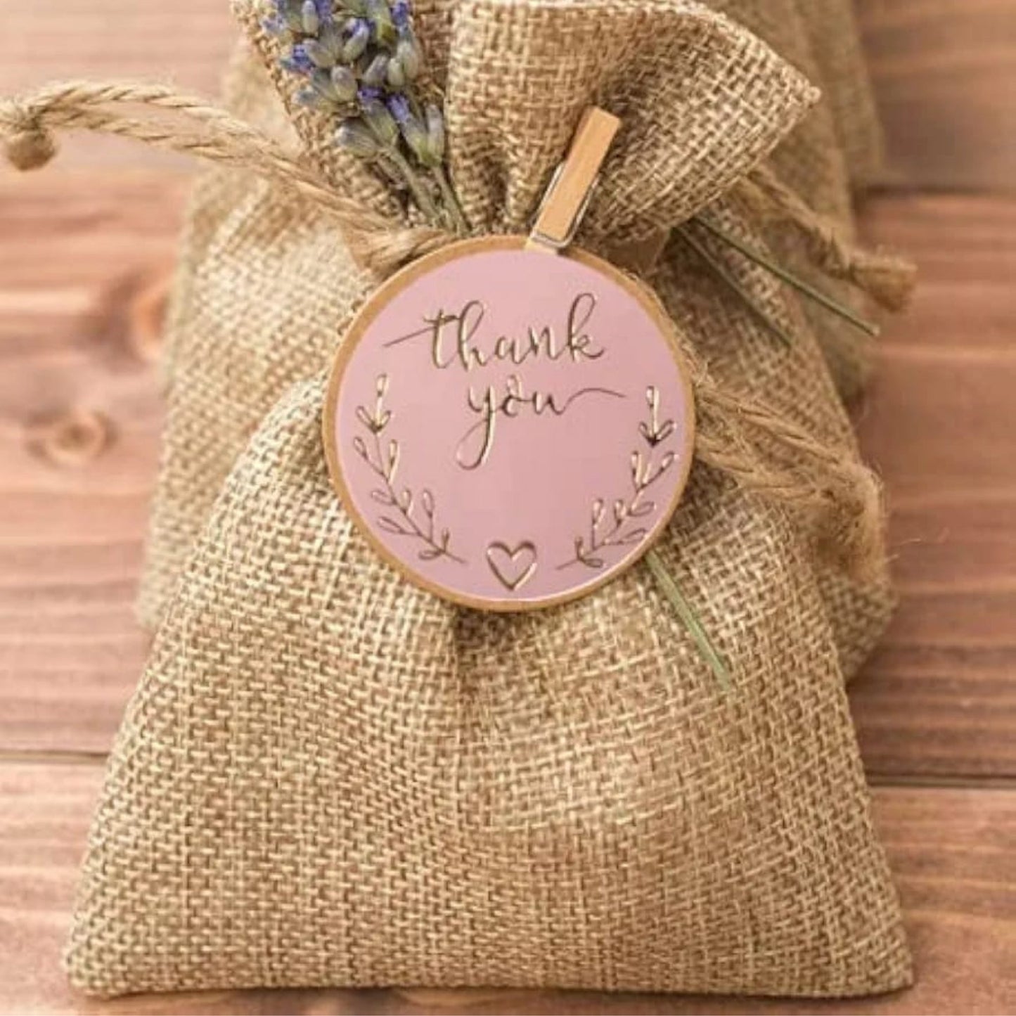 500pc Pink Thank You Stickers with Gold Foil Writing on Roll Lifestyle