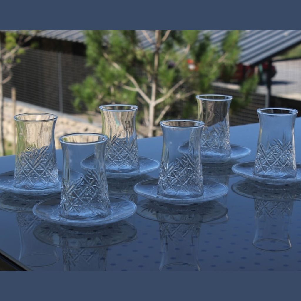 Pasabache 12pc Timeless Turkish Glasses Set