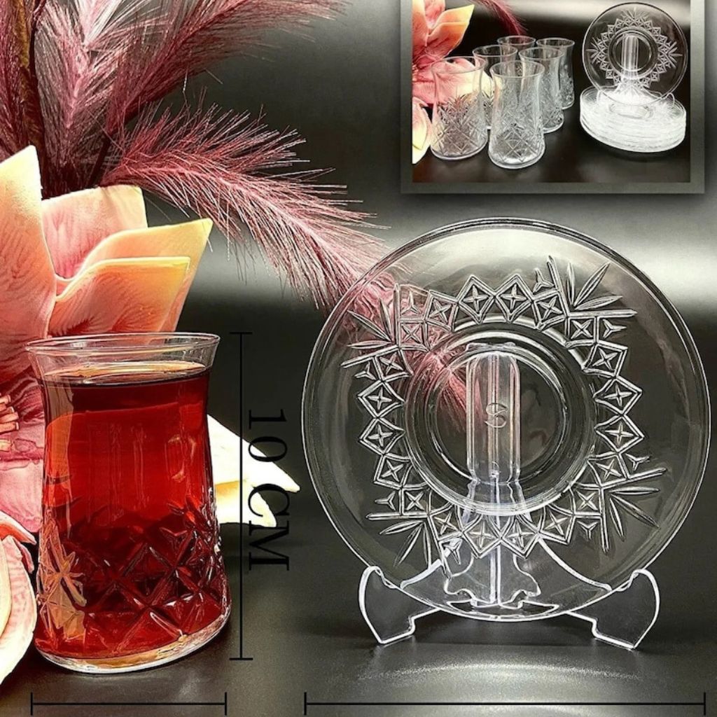 Pasabache 12pc Timeless Turkish Glasses Set