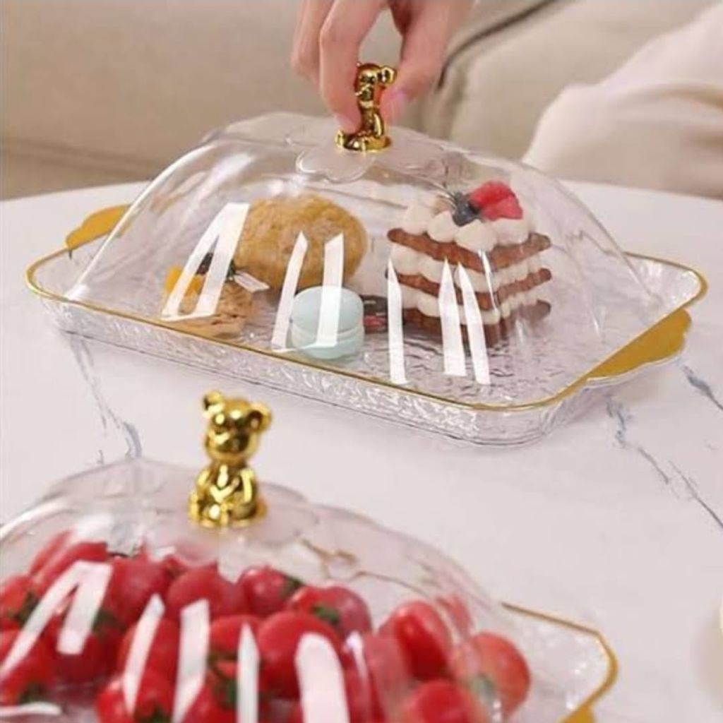 Perspex Rectangle Cake Dome