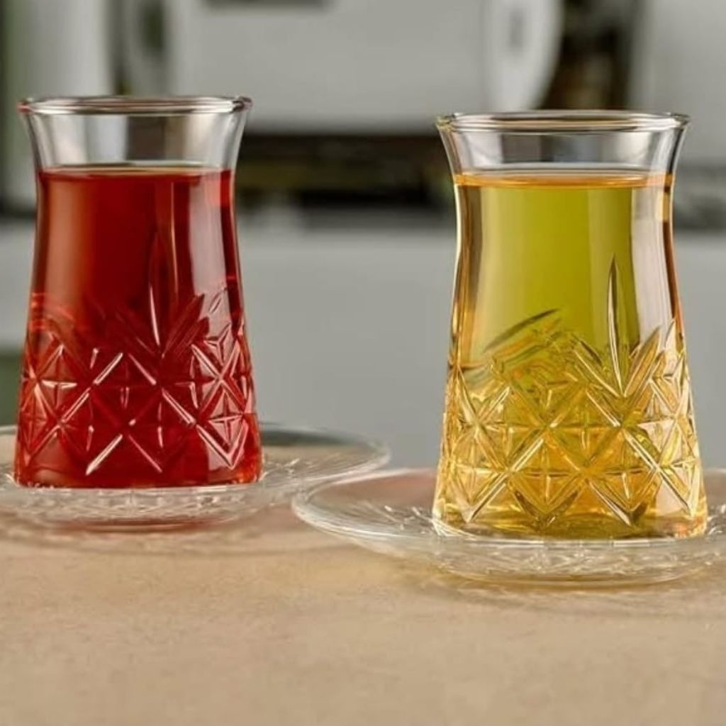 Pasabache 12pc Timeless Turkish Glasses Set