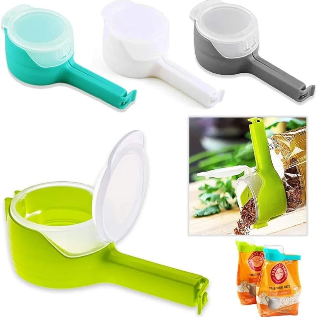 4pc Bag Clips With Spout