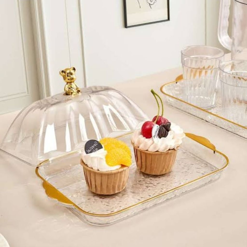 Perspex Rectangle Cake Dome