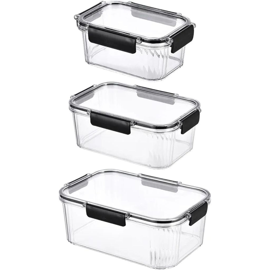 3pc Acrylic Fridge Storage