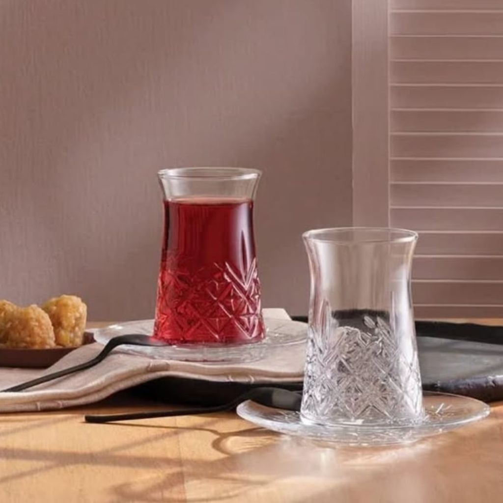 Pasabache 12pc Timeless Turkish Glasses Set