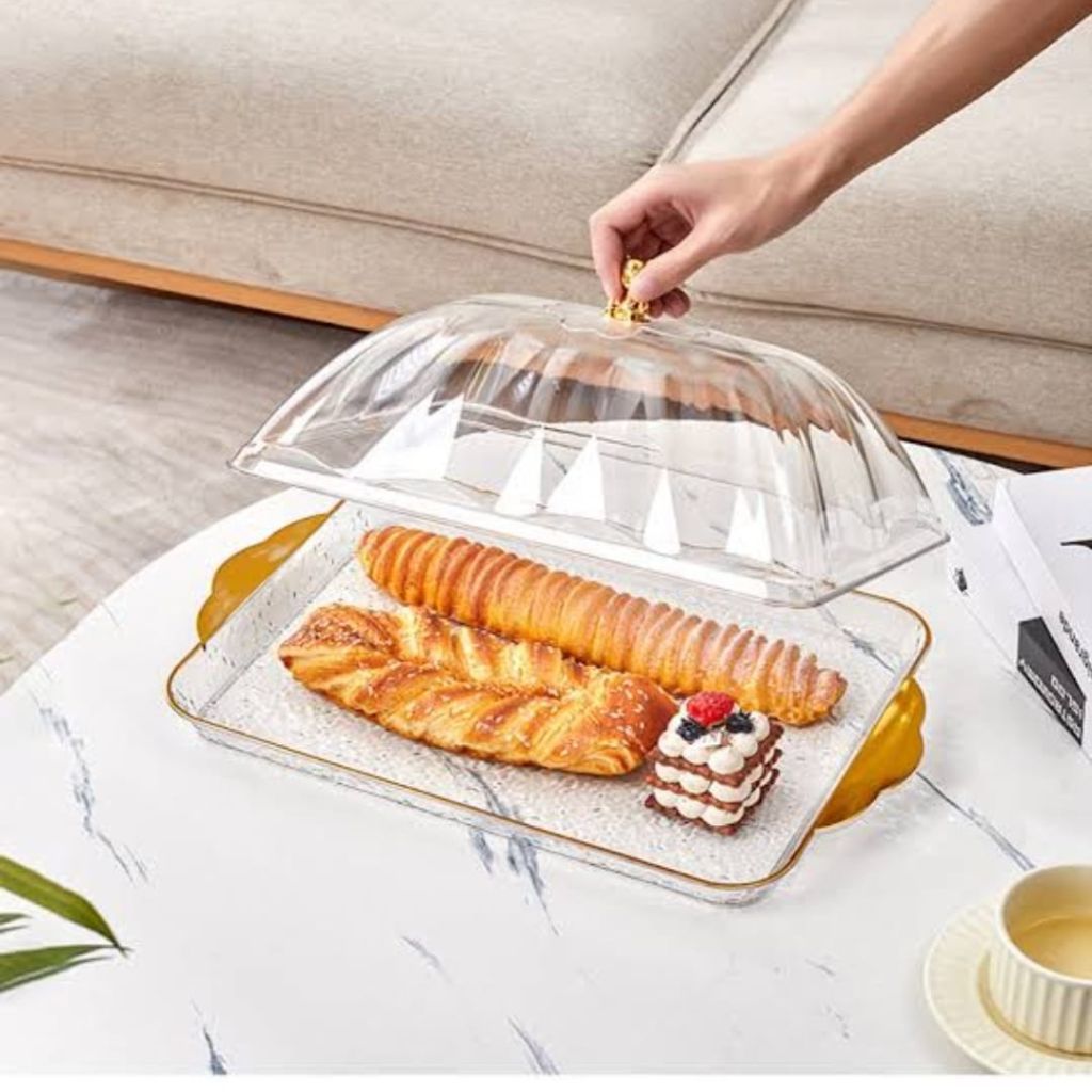 Perspex Rectangle Cake Dome