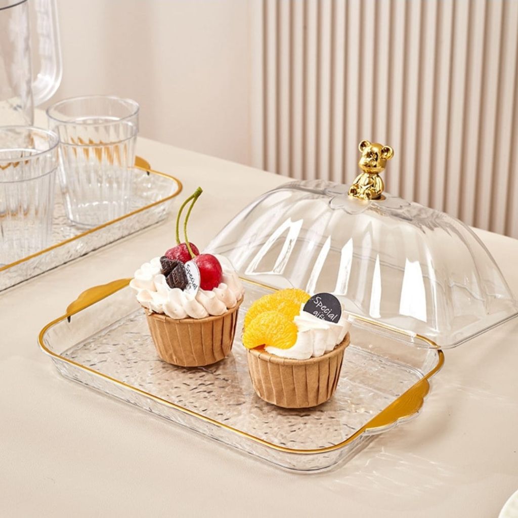 Perspex Rectangle Cake Dome