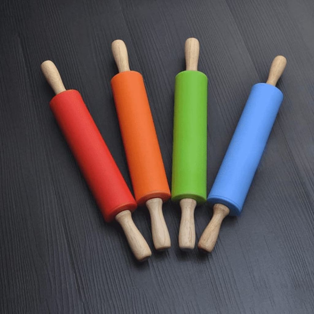Danny Home Silicone Rolling Pin Large- Red