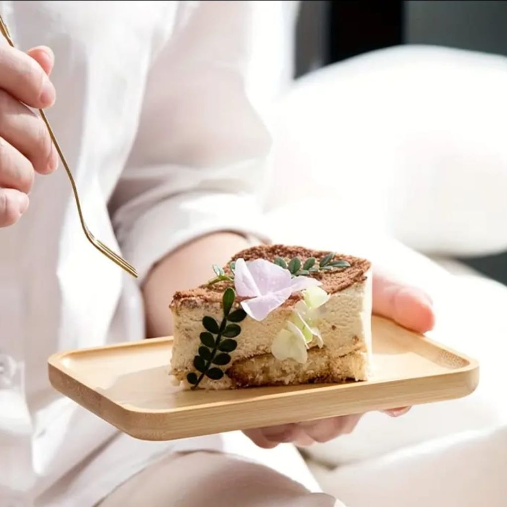 Glass Butter Dish With Wooden Base