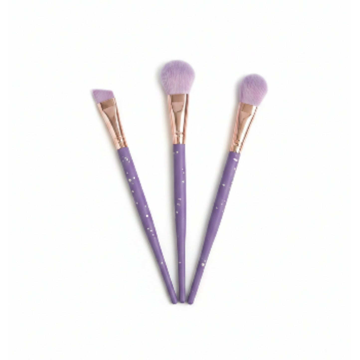 7-Piece Crystal Handle Makeup Brush Set – Foundation, Powder, Blush & Blending Cosmetic Brushes