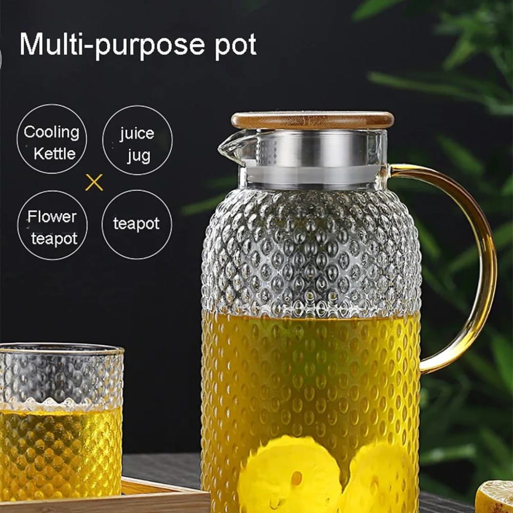 Bamboo Lid Teapot 1.8L
