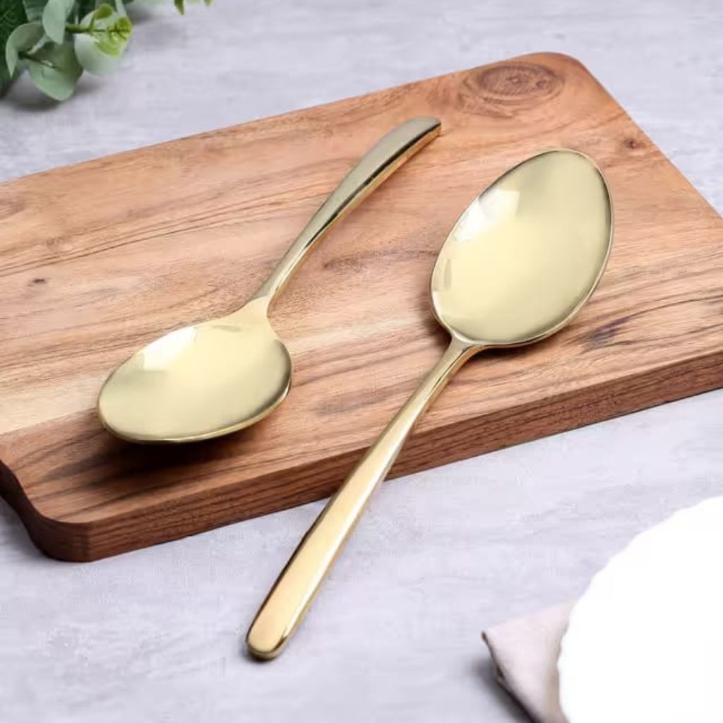 Gold Serving Spoons
