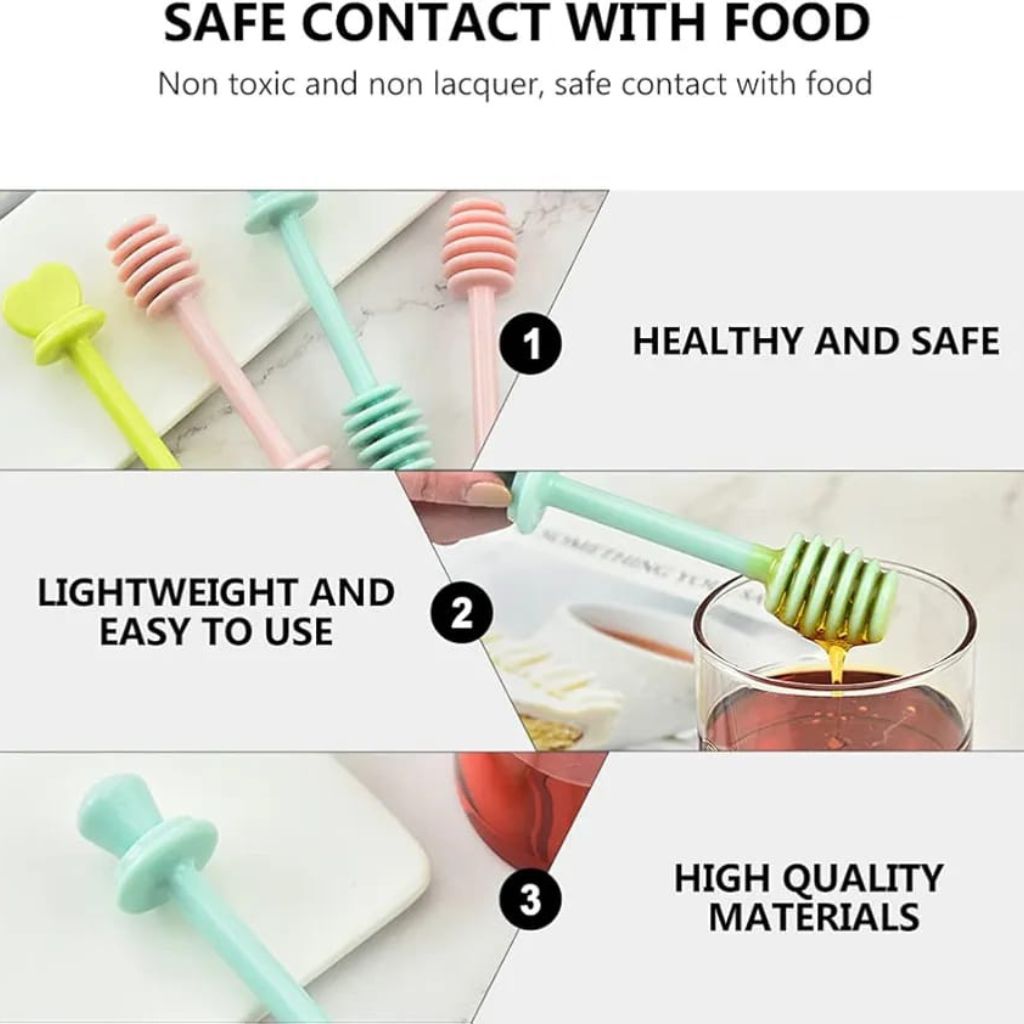 2pc Plastic Honey Dipper