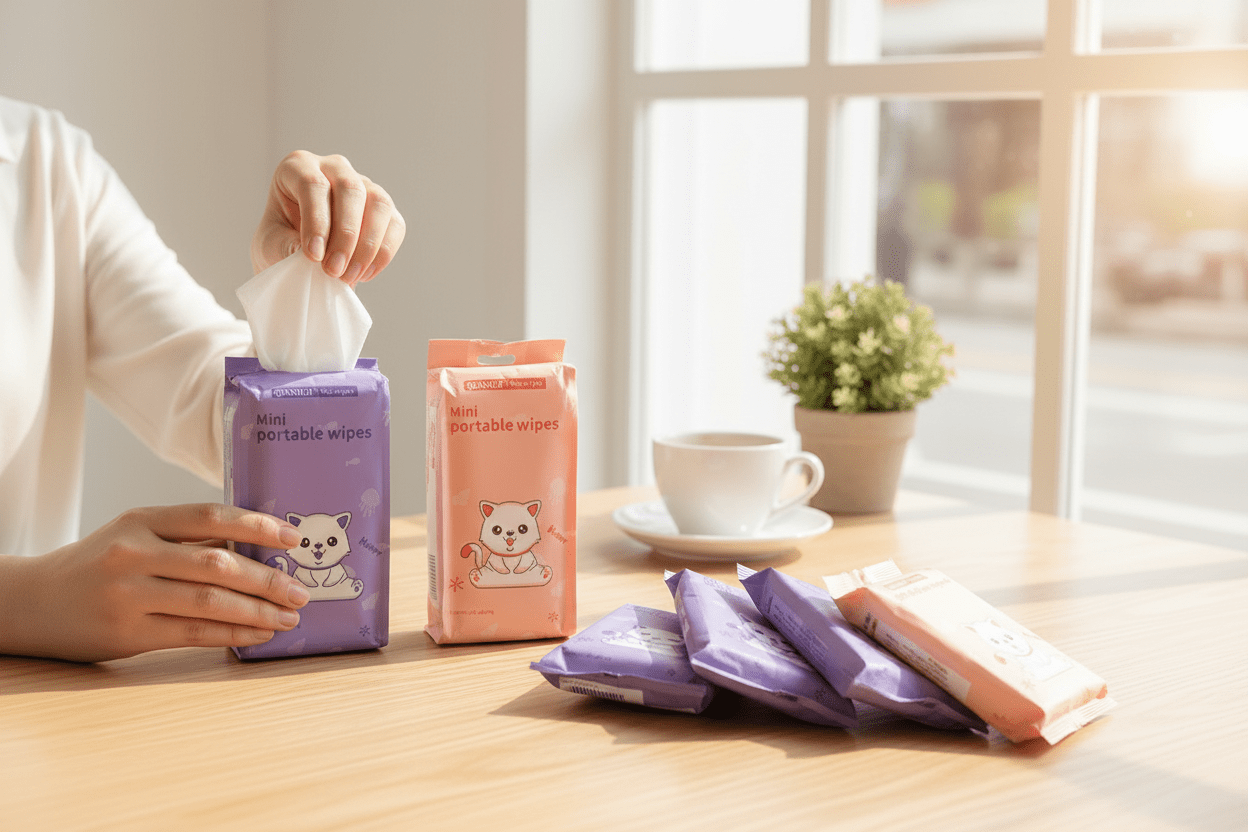 8pc Mini Wipes Lifestyle
