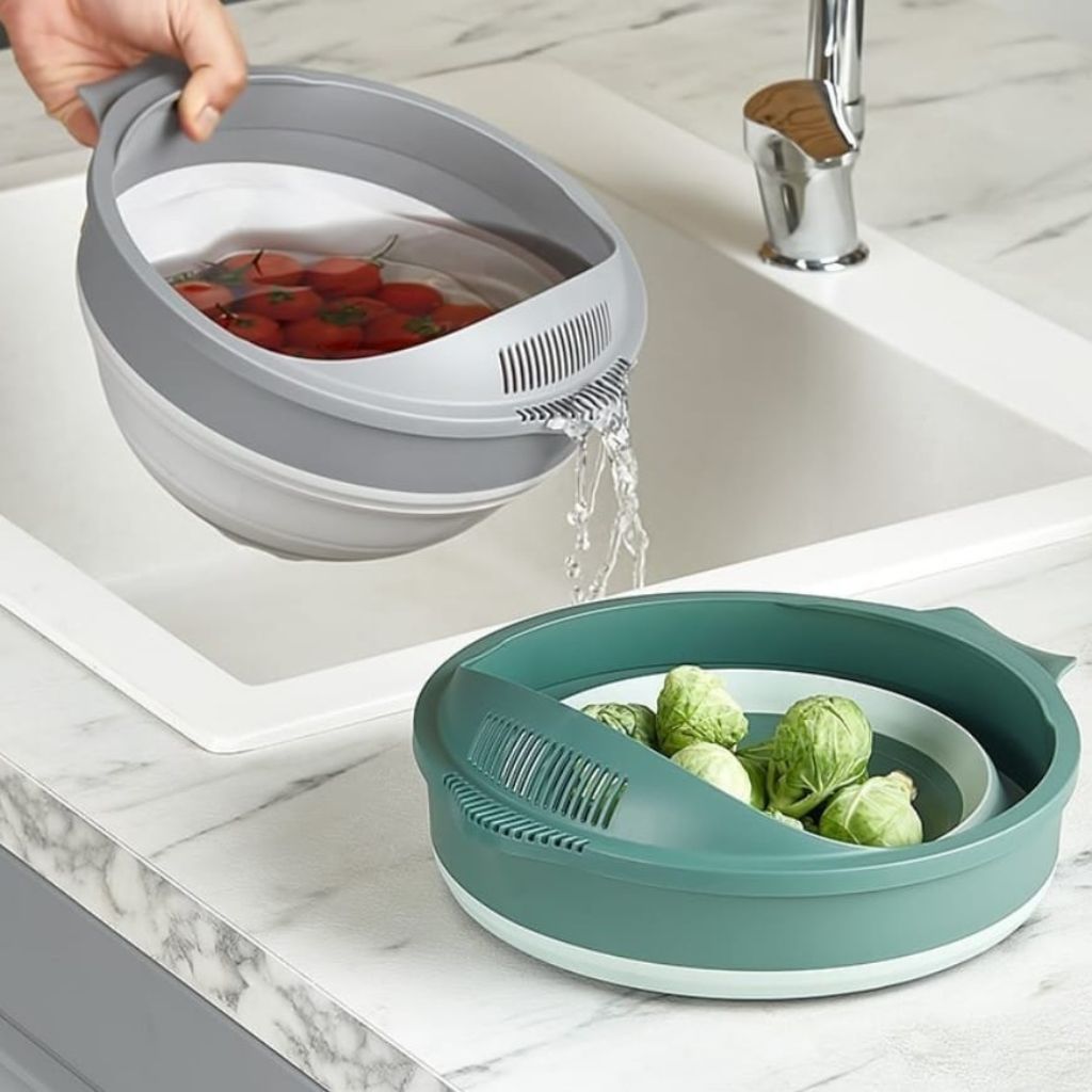 Qlux 2 in 1 Collapsible Strainer