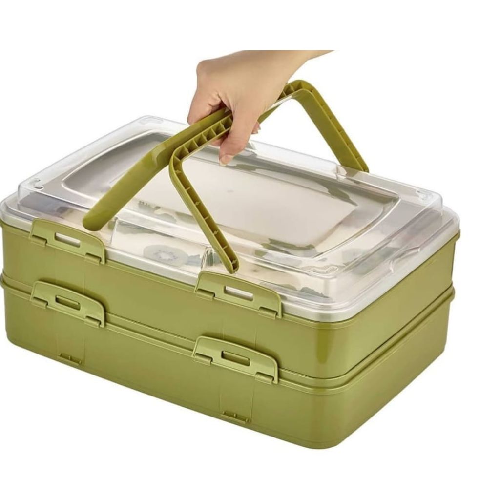 Qlux Double Layer Pastry Carrier