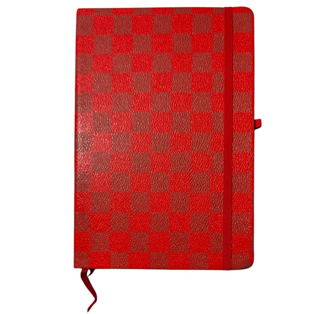 LV Inspired A5 Notebooks - Red