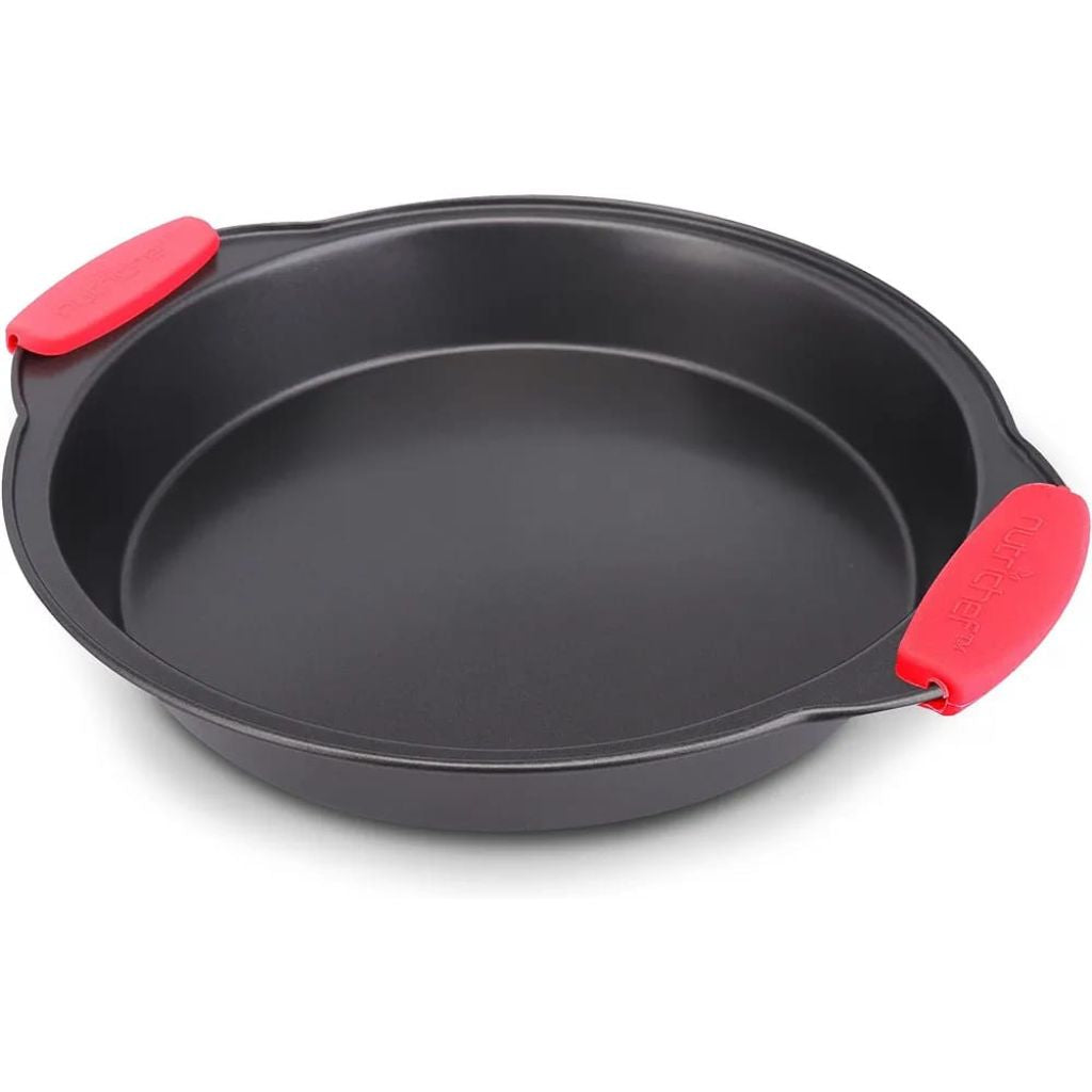 Non Stick Bakeware With Red Silicone Handles