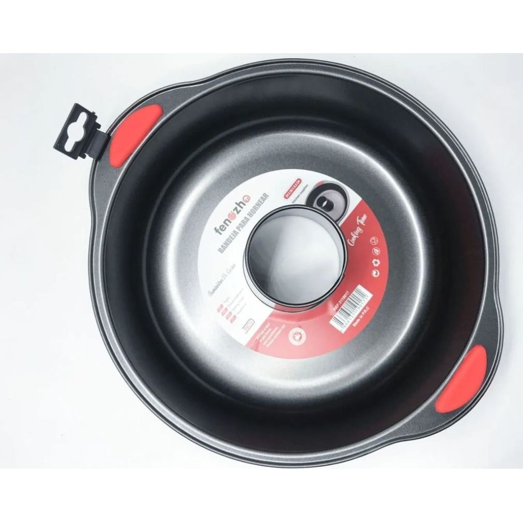 Non Stick Bakeware With Red Silicone Handles