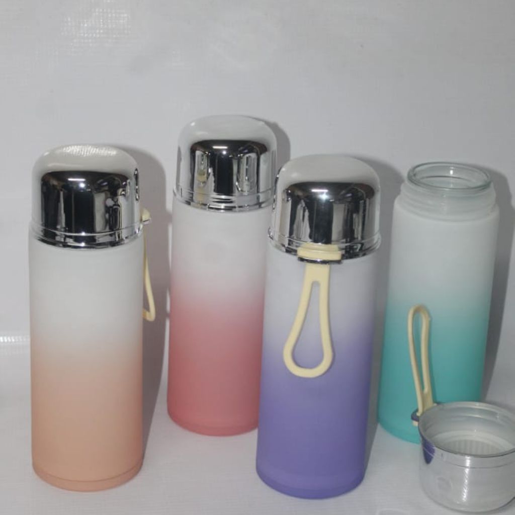 Ombre Glass Water Bottle