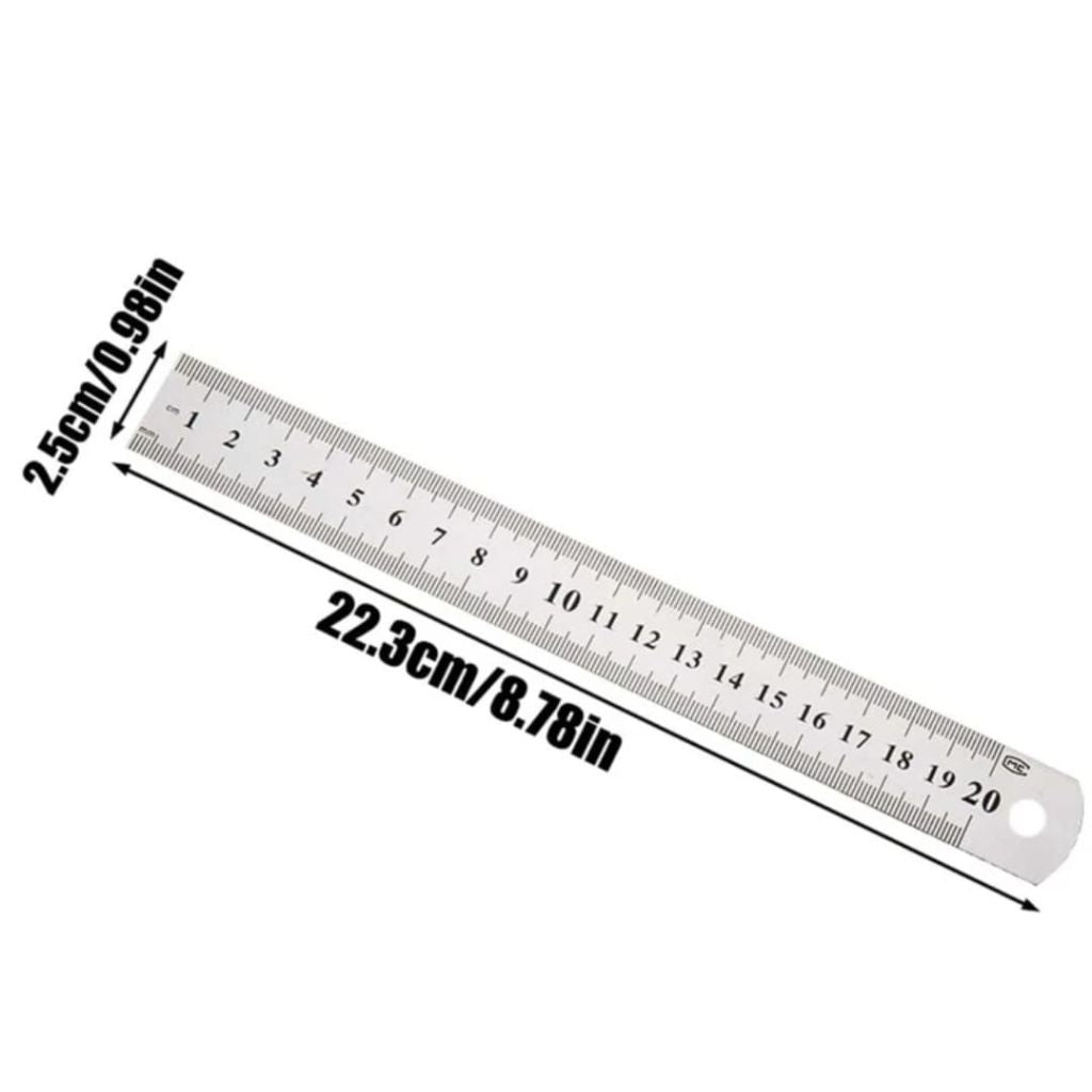 Stainless Steel Ruler 20 Cm