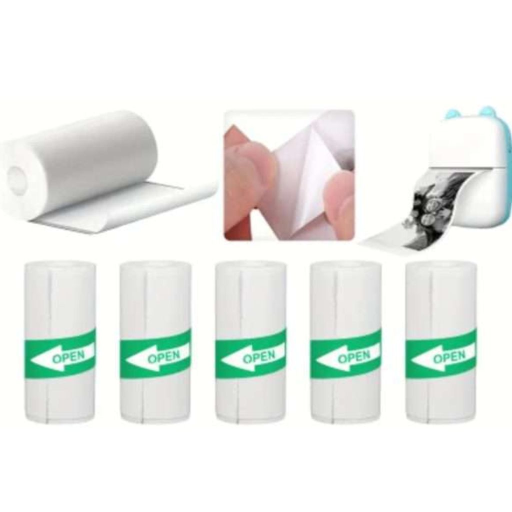 Mini Thermal Printer Sticker Refills (5pc)