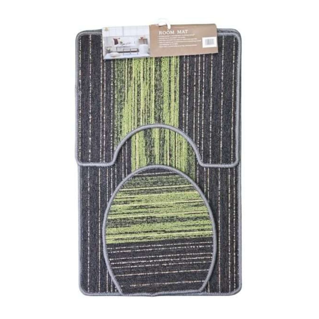 3pc Non Slip Carpet Feel Mats