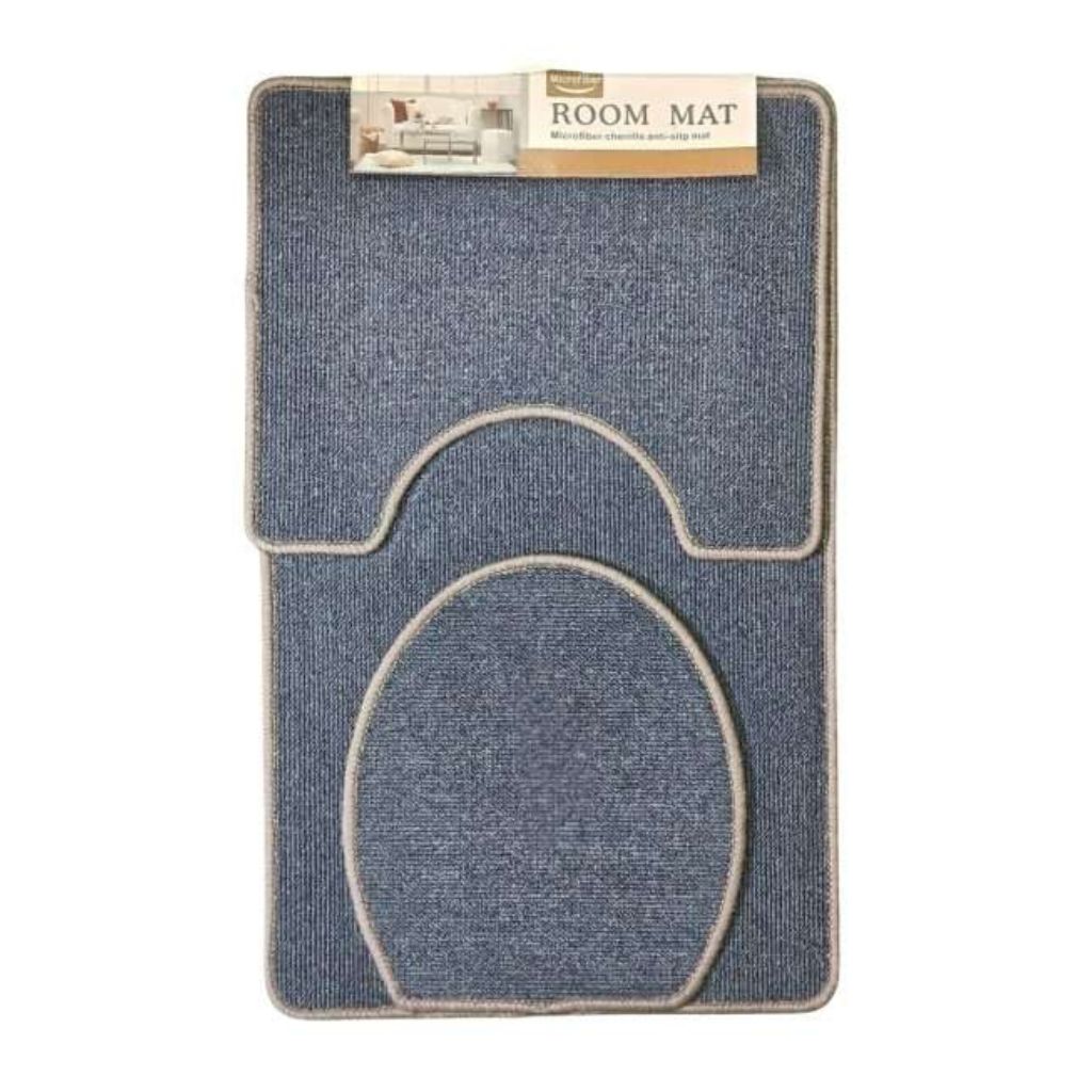 3pc Non Slip Carpet Feel Mats