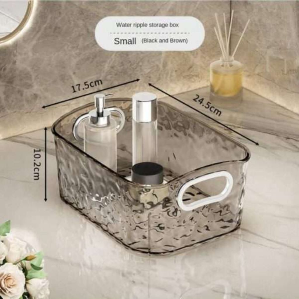 Rippled Acrylic Organizer-Grey