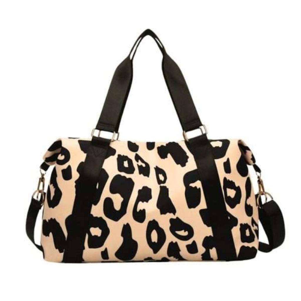 Leopard Print Duffle Bag