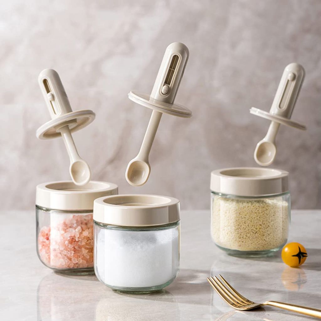 Spice Jar With Adjustable Spoon