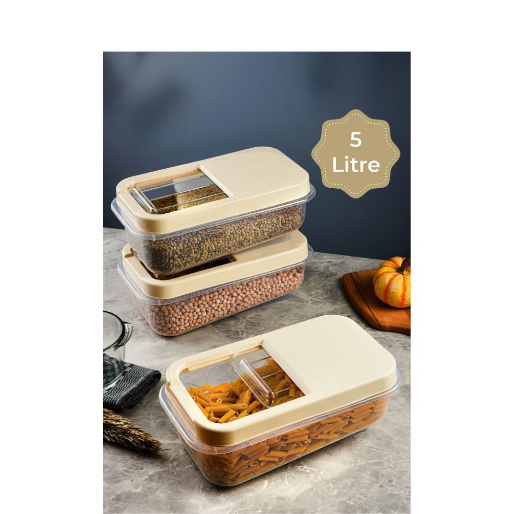 Multibox Storage Container With Sliding Cover-5L