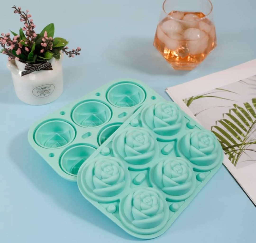 12 Slot Rose Ice Tray